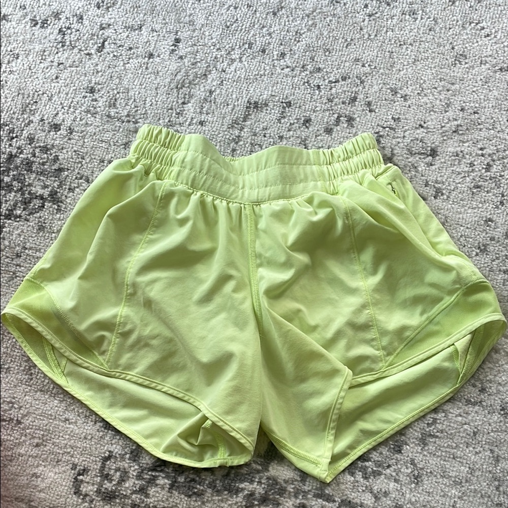 lululemon athletica Lime Green Athletic Shorts
